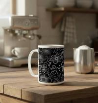 Floral Cups -  Large and Small Ceramic Mugs