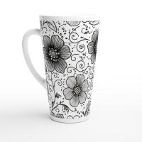 Latte 17oz Ceramic Mug - Coffee or Tea Cup, Extra Tall
