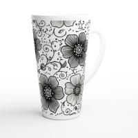 Latte 17oz Ceramic Mug - Coffee or Tea Cup, Extra Tall