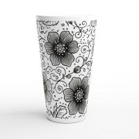 Latte 17oz Ceramic Mug - Coffee or Tea Cup, Extra Tall