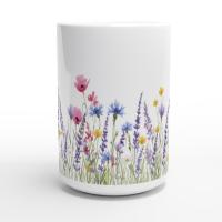 Floral Cups -  Large and Small Ceramic Mugs