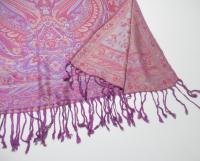 Reversible Soft Pashmina Shawl & Scarf for Women, Jacquard Brocade, Shawl, Sarong or Head Wraps