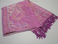 Reversible Soft Pashmina Shawl & Scarf for Women, Jacquard Brocade, Shawl, Sarong or Head Wraps