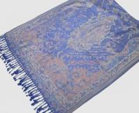 Reversible Soft Pashmina Shawl & Scarf for Women, Jacquard Brocade, Shawl, Sarong or Head Wraps