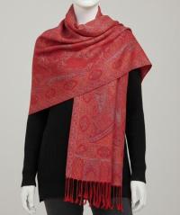 Reversible Soft Pashmina Shawl & Scarf for Women, Jacquard Brocade, Shawl, Sarong or Head Wraps