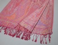 Reversible Soft Pashmina Shawl & Scarf for Women, Jacquard Brocade, Shawl, Sarong or Head Wraps
