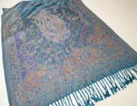 Reversible Soft Pashmina Shawl & Scarf for Women, Jacquard Brocade, Shawl, Sarong or Head Wraps