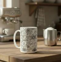 Floral Cups -  Large and Small Ceramic Mugs