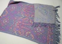 Thick Pashmina Shawl & Scarf for Women, Jacquard Brocade, Blanket Shawl