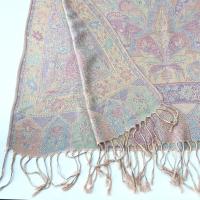 Soft Pashmina Shawl & Scarf for Women, Jacquard Brocade, Shawl, Sarong or Head Wraps