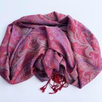 Reversible Soft Pashmina Shawl & Scarf for Women, Jacquard Brocade, Shawl, Sarong or Head Wraps