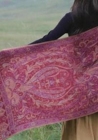Reversible Soft Pashmina Shawl & Scarf for Women, Jacquard Brocade, Shawl, Sarong or Head Wraps