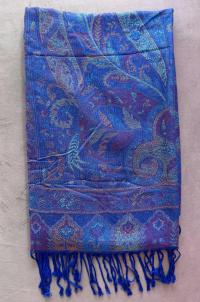 Reversible Soft Pashmina Shawl & Scarf for Women, Jacquard Brocade, Shawl, Sarong or Head Wraps