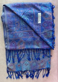 Reversible Soft Pashmina Shawl & Scarf for Women, Jacquard Brocade, Shawl, Sarong or Head Wraps