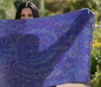 Reversible Soft Pashmina Shawl & Scarf for Women, Jacquard Brocade, Shawl, Sarong or Head Wraps