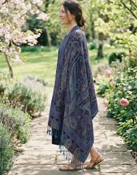 Reversible Soft Pashmina Shawl & Scarf for Women, Jacquard Brocade, Shawl, Sarong or Head Wraps