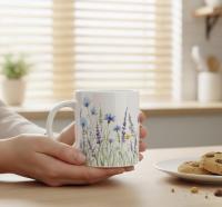 Floral Cups -  Large and Small Ceramic Mugs