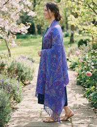 Reversible Soft Pashmina Shawl & Scarf for Women, Jacquard Brocade, Shawl, Sarong or Head Wraps