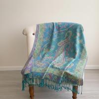 Reversible Soft Pashmina Shawl & Scarf for Women, Jacquard Brocade, Shawl, Sarong or Head Wraps