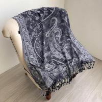 Reversible Soft Pashmina Shawl & Scarf for Women, Jacquard Brocade, Shawl, Sarong or Head Wraps