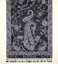 Reversible Soft Pashmina Shawl & Scarf for Women, Jacquard Brocade, Shawl, Sarong or Head Wraps