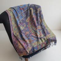 Soft Pashmina Shawl & Scarf for Women, Jacquard Brocade, Shawl, Sarong or Head Wraps
