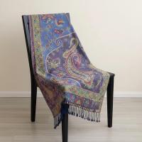 Soft Pashmina Shawl & Scarf for Women, Jacquard Brocade, Shawl, Sarong or Head Wraps