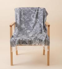 Reversible Soft Pashmina Shawl & Scarf for Women, Jacquard Brocade, Shawl, Sarong or Head Wraps