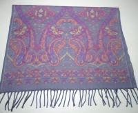 Reversible Soft Pashmina Shawl & Scarf for Women, Jacquard Brocade, Shawl, Sarong or Head Wraps