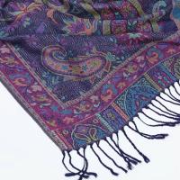 Reversible Soft Pashmina Shawl & Scarf for Women, Jacquard Brocade, Shawl, Sarong or Head Wraps