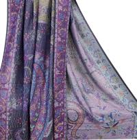 Reversible Soft Pashmina Shawl & Scarf for Women, Jacquard Brocade, Shawl, Sarong or Head Wraps