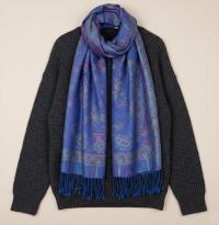 Reversible Soft Pashmina Shawl & Scarf for Women, Jacquard Brocade, Shawl, Sarong or Head Wraps