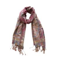 Reversible Soft Pashmina Shawl & Scarf for Women, Jacquard Brocade, Shawl, Sarong or Head Wraps