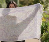 Soft Pashmina Shawl & Scarf for Women, Jacquard Brocade, Shawl, Sarong or Head Wraps