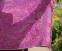 Reversible Soft Pashmina Shawl & Scarf for Women, Jacquard Brocade, Shawl, Sarong or Head Wraps
