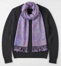 Reversible Soft Pashmina Shawl & Scarf for Women, Jacquard Brocade, Shawl, Sarong or Head Wraps