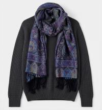 Reversible Soft Pashmina Shawl & Scarf for Women, Jacquard Brocade, Shawl, Sarong or Head Wraps