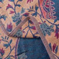 Shiny Pashmina Shawl & Scarf for Women, Jacquard Brocade, Head Wraps