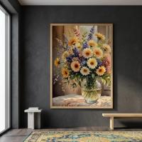 Floral Print - Framed or Unframed - Original Art - Print on Paper