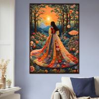 Floral Forest Print - Framed or Unframed - Original Art - Print on Paper