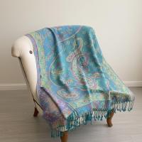Reversible Soft Pashmina Shawl & Scarf for Women, Jacquard Brocade, Shawl, Sarong or Head Wraps
