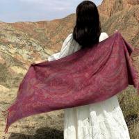 Reversible Soft Pashmina Shawl & Scarf for Women, Jacquard Brocade, Shawl, Sarong or Head Wraps