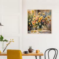 Floral Print - Framed or Unframed - Original Art - Print on Paper