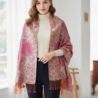 Shiny Soft Pashmina Shawl & Scarf for Women, Jacquard Brocade, Head Wraps