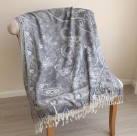 Reversible Soft Pashmina Shawl & Scarf for Women, Jacquard Brocade, Shawl, Sarong or Head Wraps