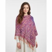 Soft Pashmina Shawl & Scarf for Women, Jacquard Brocade, Lightweight Blanket Shawl