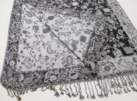 Soft Pashmina Shawl & Scarf for Women, Jacquard Brocade, Blanket Scarf, Head Wraps