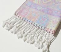 Soft Pashmina Shawl & Scarf for Women, Jacquard Brocade, Shawl, Sarong or Head Wraps