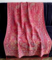Reversible Soft Pashmina Shawl & Scarf for Women, Jacquard Brocade, Shawl, Sarong or Head Wraps