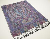 Reversible Soft Pashmina Shawl & Scarf for Women, Jacquard Brocade, Shawl, Sarong or Head Wraps
